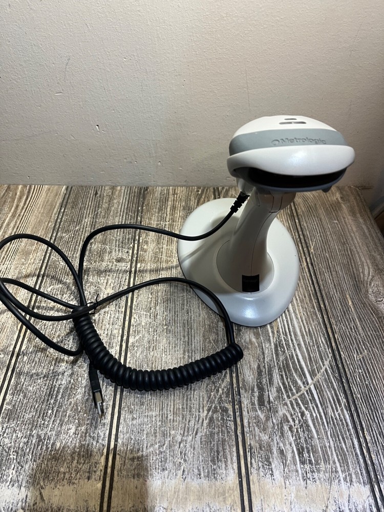 ✅Metrologic Voyager USB Wired Barcode Scanner with Stand-✅Tested/Working✅