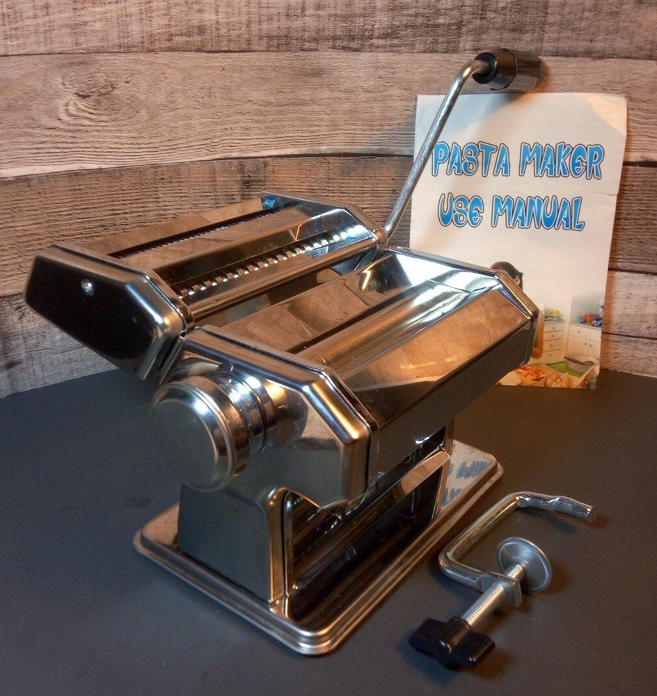 Pasta Maker Metal HAND CRANK Machine Unbranded