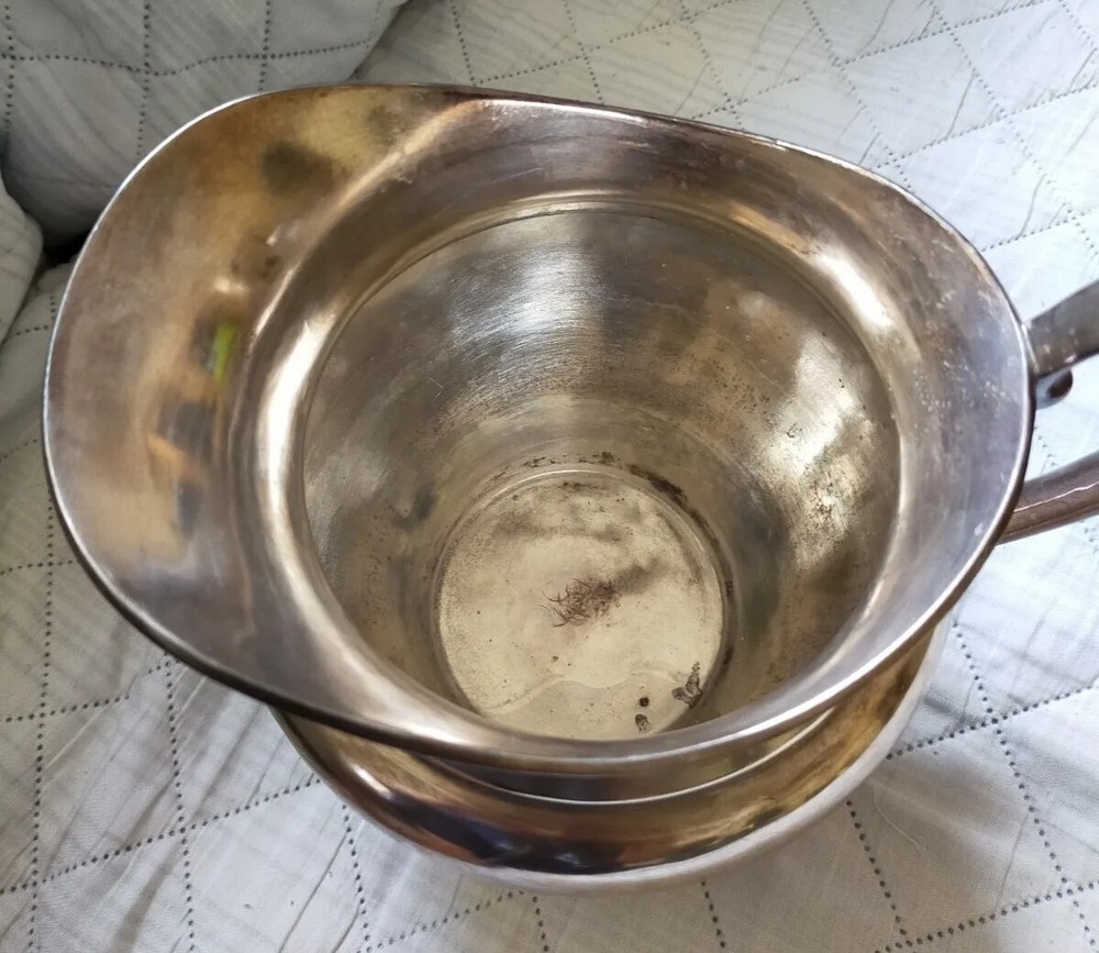 Silverplated Water Pitcher 7 .5” tall