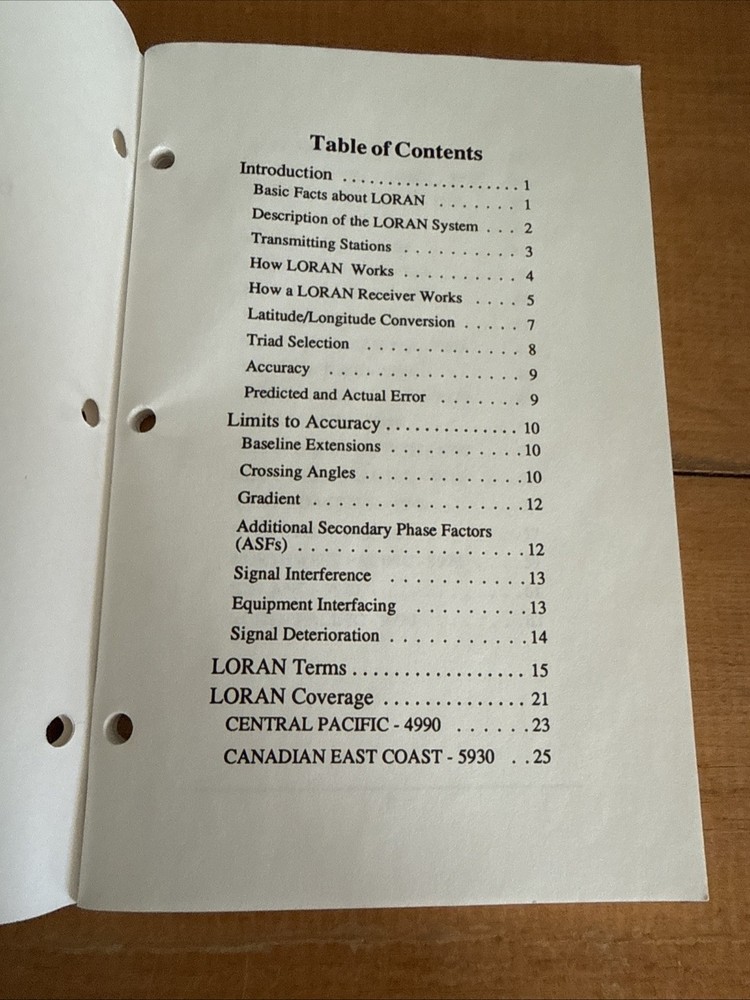 Morrow II Loran Reference Guide-Original December 1990 560-0063 Navigation