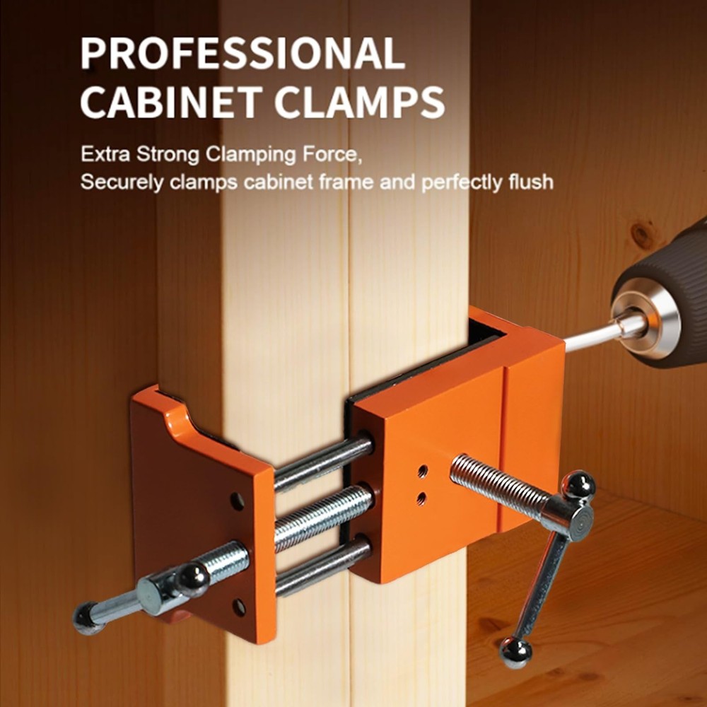 Cabinet Clamps, Professional Wood Joinery Alignment Tool, Adjustable Panel Cl...