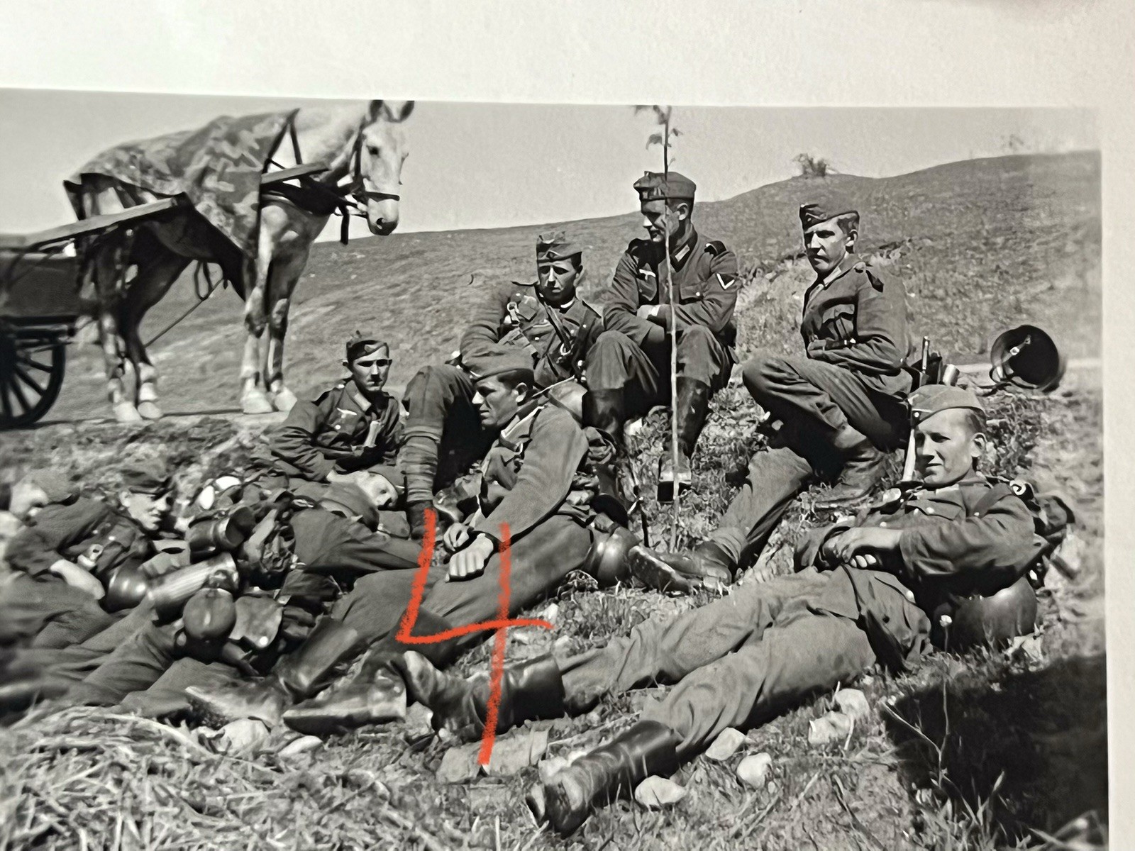 German 1941 7 X Höhe 520 Soldaten Greece Griechenland photo album Balkan