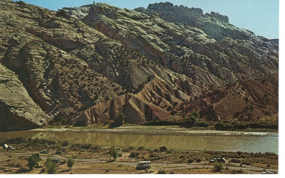 CAMP GROUNDS IN THE  DINOSAUR NATIONAL MONUMENT - PC3872