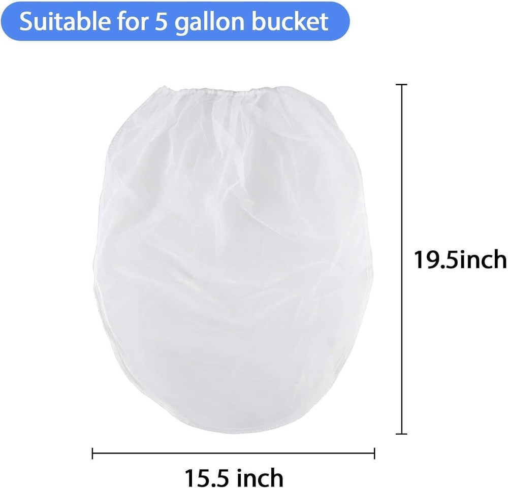10PCS Paint Strainer Bag - 5 Gallon Filter Bucket...