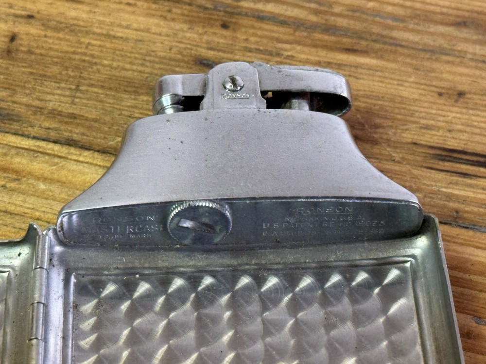RONSON MASTERCASE LIGHTER AND CIGARETTE CASE COMBO