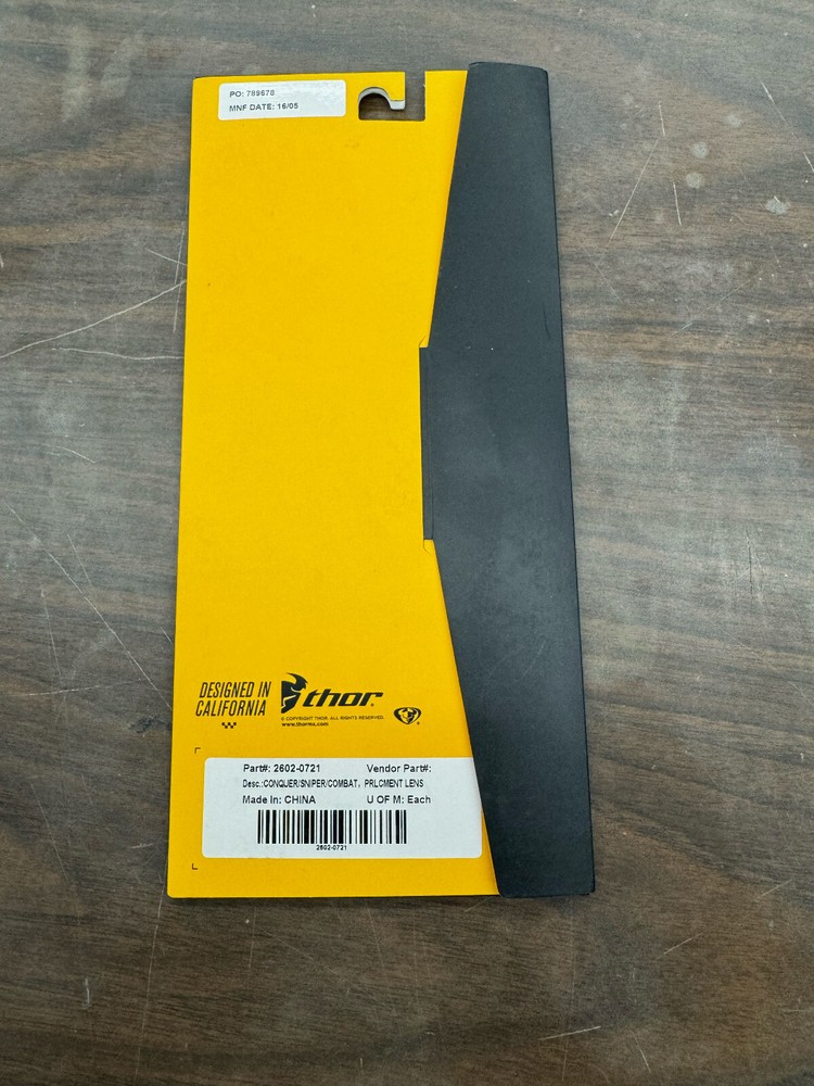 Thor 2602-0721 MX Total Vision System Replacement Clear Lens