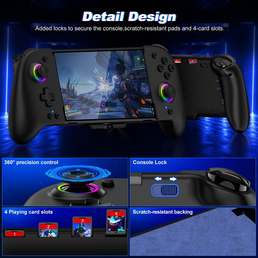 Wireless Joypad Controller,One-Piece Controller for for Nintendo Switch/OLED