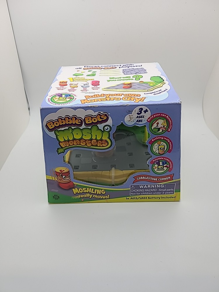 Moshi Monsters Bobble Bots Moshling Cobblestone Corner Bat New