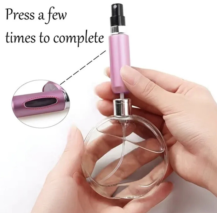Travel Mini Perfume Refillable Atomizer Container Portable Spray Bottle Pink US