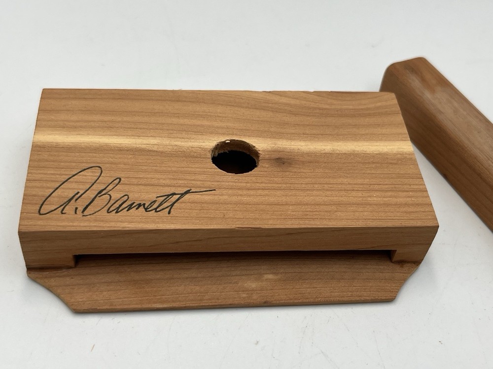 Vintage Custom Scratch Box Turkey Call Dated January 2006 Signed A. Barnett