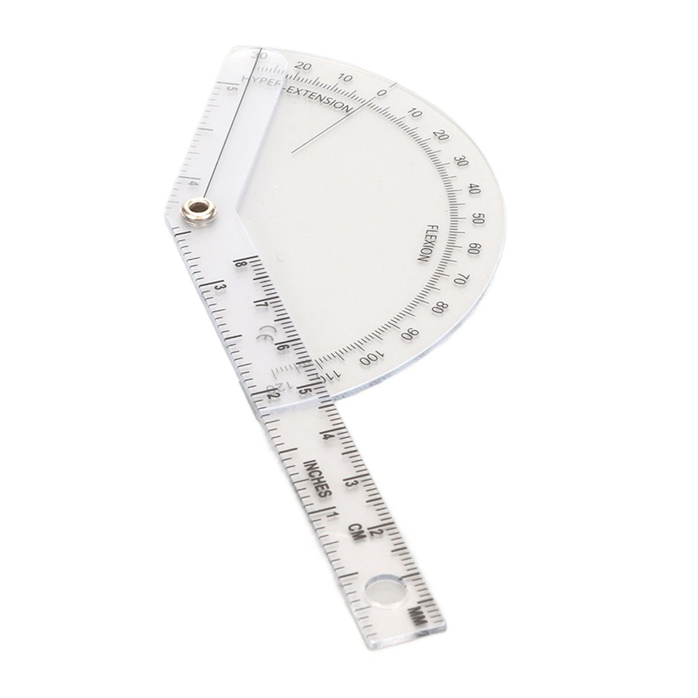 Orthopedic Protractor Transparent Plastic Accurate Range For Joint Measurement