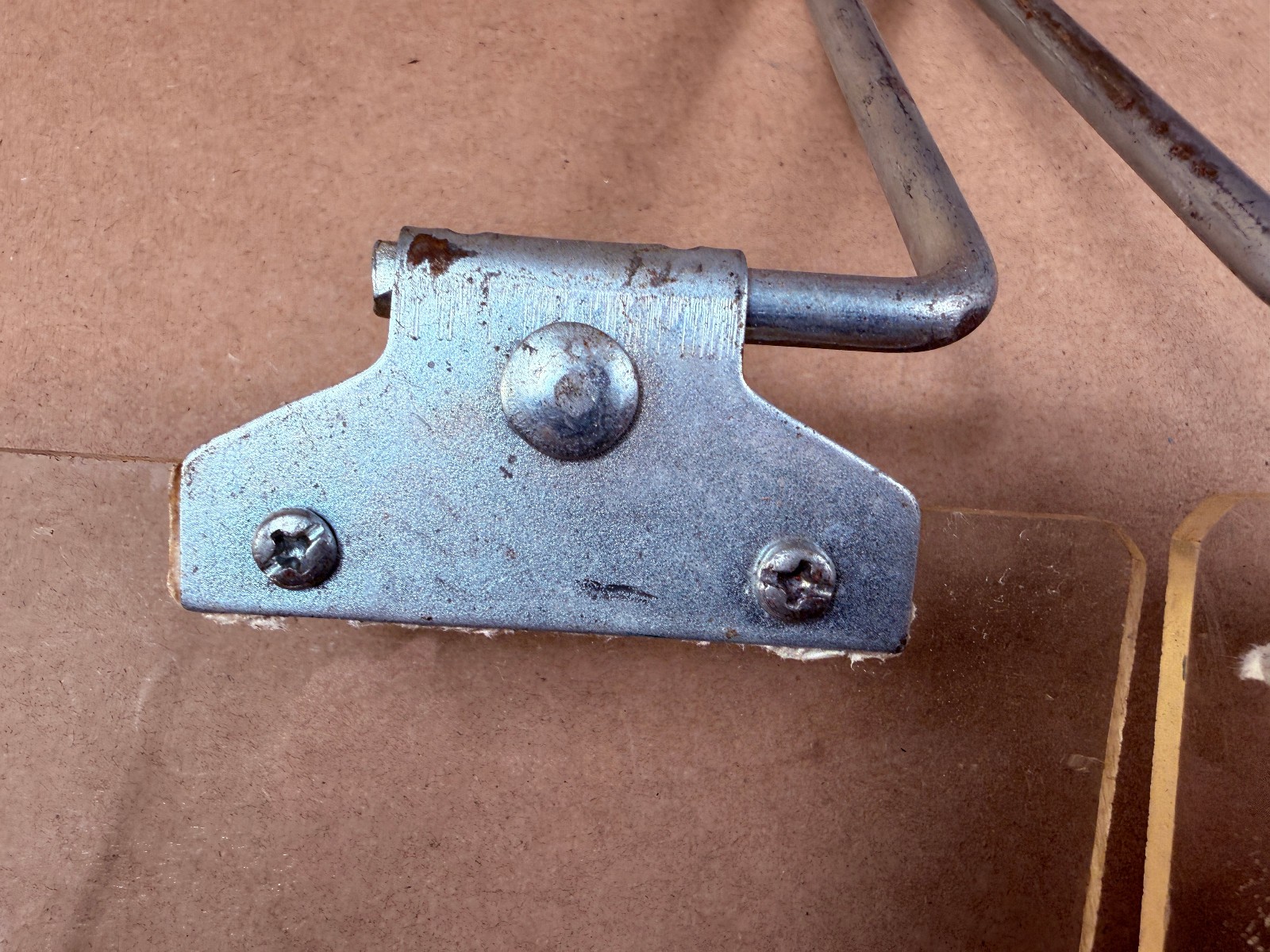 Pair Used Baldor Compatable Bench Grinder Eye Shield 4" X 3-1/4” w/ Bracket