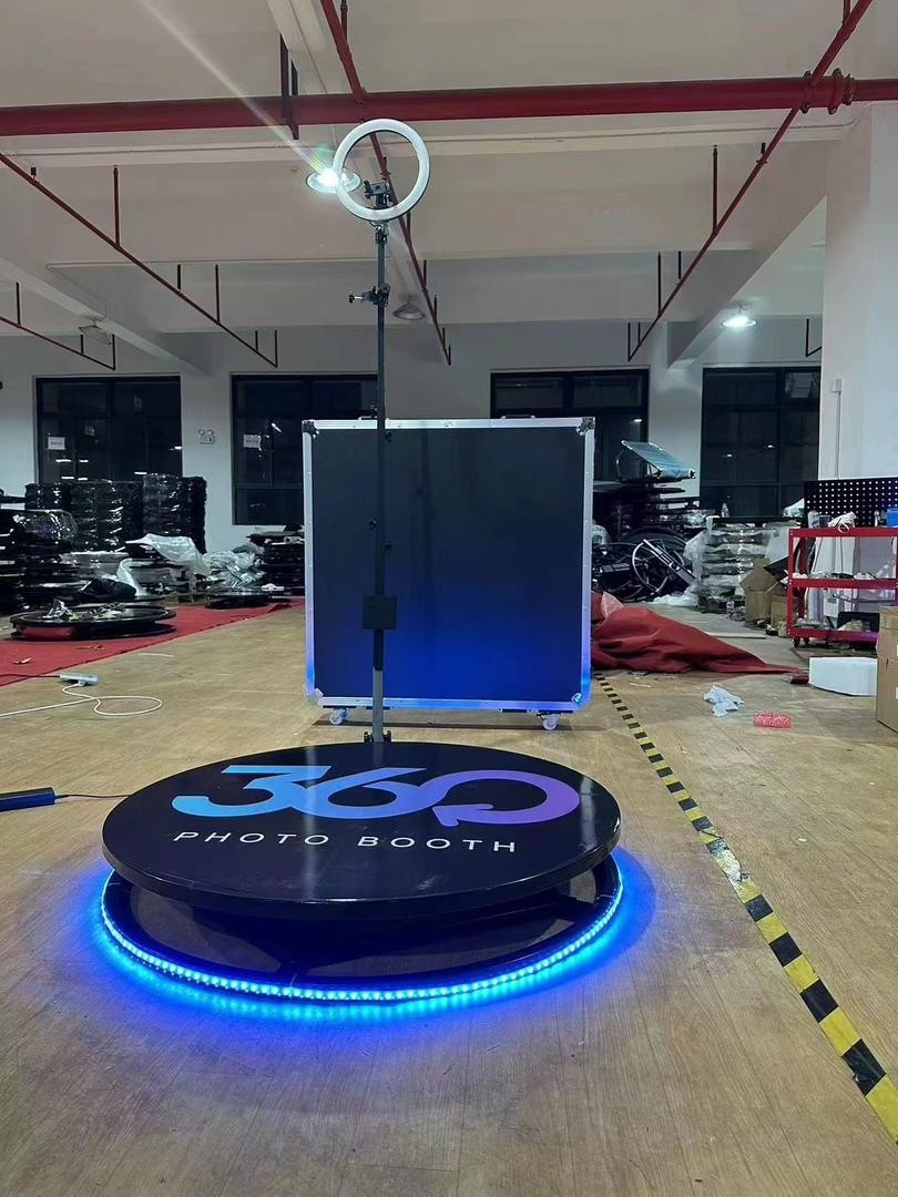 360 Photo booth Video Motion Rotating Selfie Platform Automatic Motorized 80cm