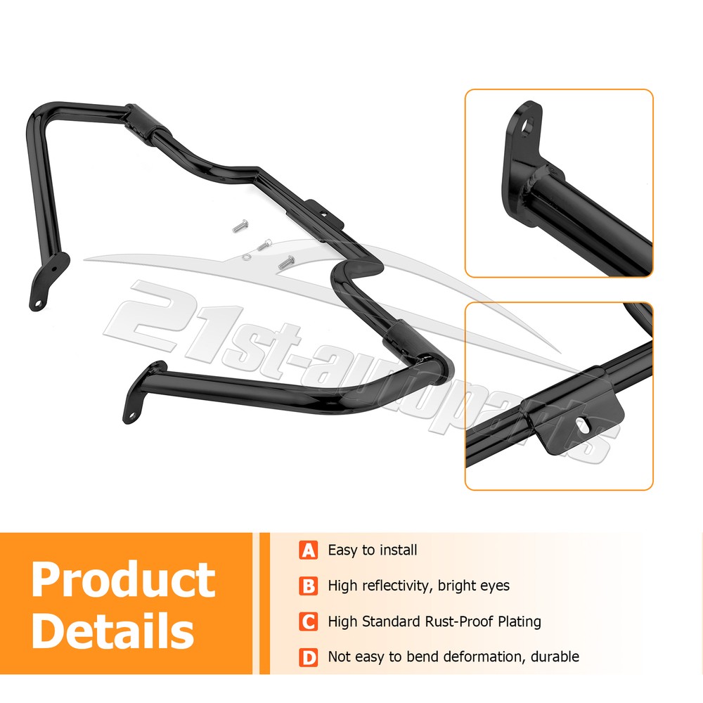 Front Engine Guard Crash Bar For Harley Heritage Softail Slim FLS FLSS 2012-2017