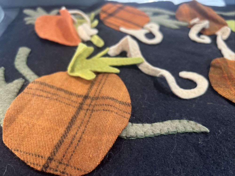 Ginger Sanchez "Gourd Harvest" Wool Embroidery Table Runner Pattern Project
