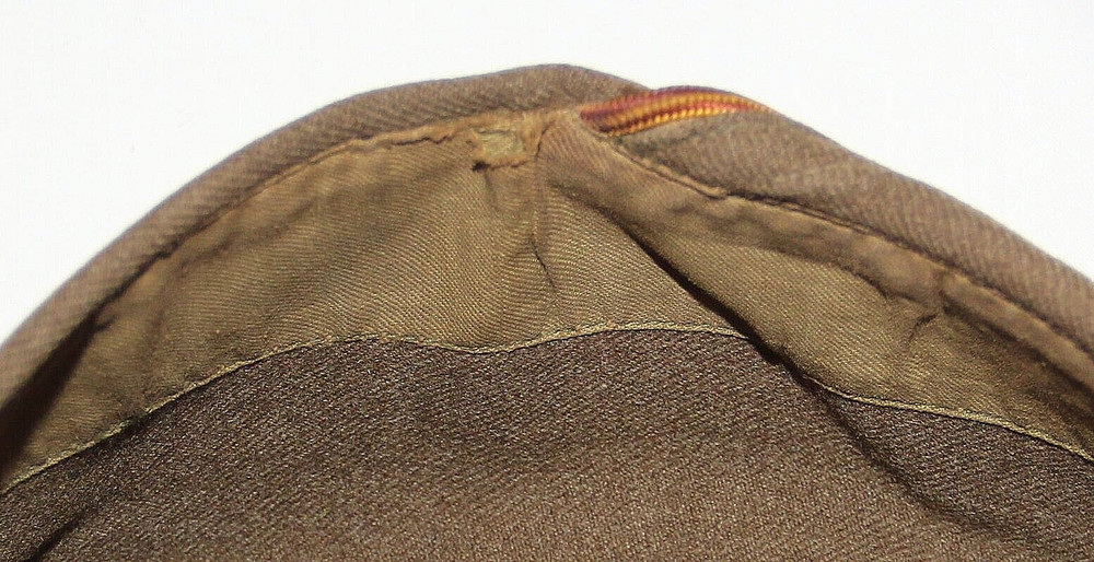 ORIGINAL WWII WOOL GARRISON CAP WITH ORDINANCE PIPING