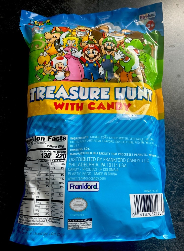 SUPER MARIO TREASURE HUNT EASTER EGGS WITH CANDY 12 EGGS EASTER EGG HUNT NEW!