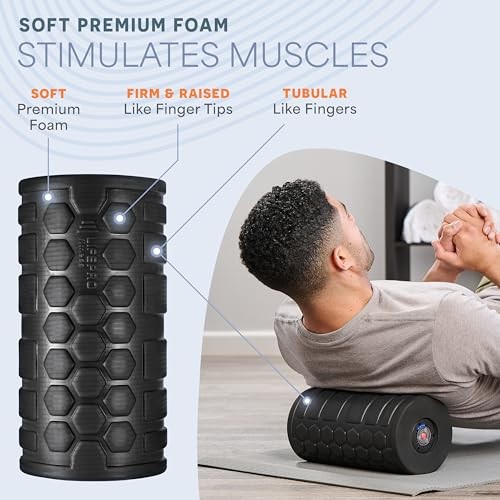 4 Speed Vibrating Foam Roller for Physical Therapy & Exercise - High Large