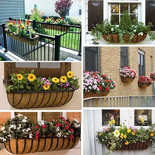2pcs Trough Coco Liner 30 inch Wall Planter Replaceable Coco Liner for Window