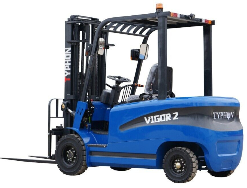 New 2 Ton Rated Capacity TYPHON Electric Forklift Lifter w Side Shift, 3 Stage