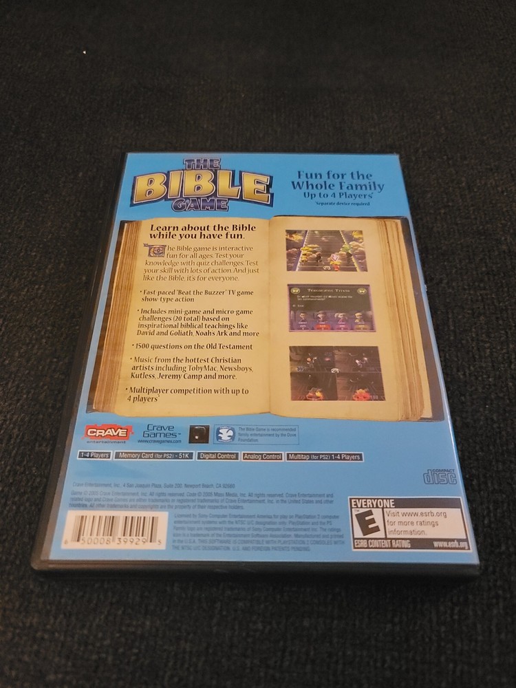 Playstation 2 The Bible Game Case Only