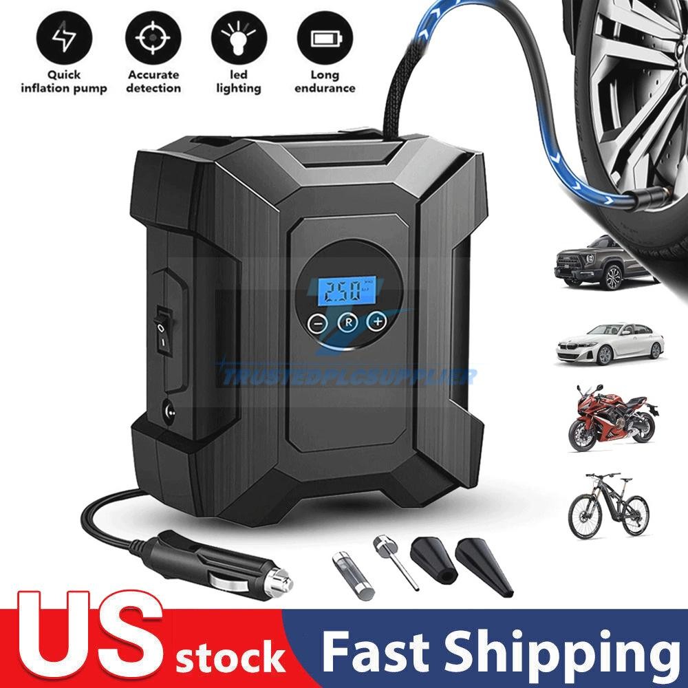 Car Air Tire Pump Inflator Portable Compressor Digital Electric Auto 150PSI 12V