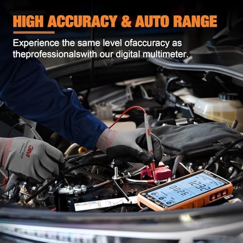 Digital Multimeter Tester Auto-Ranging Digital Multimeter（5" Backlit Screen）
