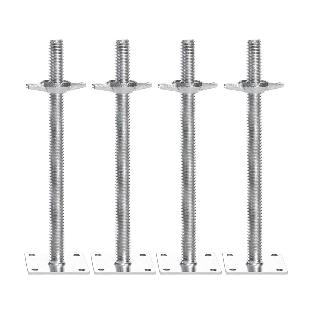 4-Pack Adjustable Leveling Jacks Solid Screw for Baker-Style Scaffolding