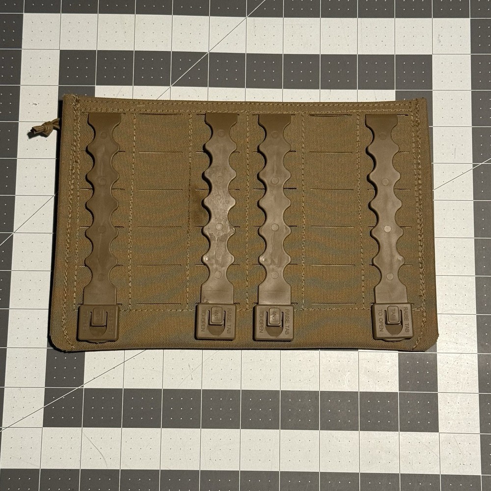 NWOT Mil Spec Monkey/Tactical Tailor Large Patch Panel Laminate - Coyote Brown