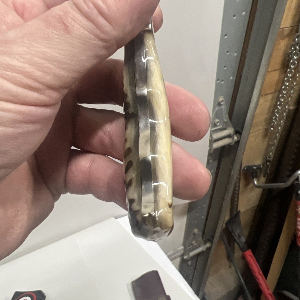 Custom 8.5”Fixed Knife w/ Bone Handle