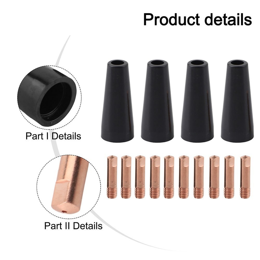 Robust For MIG Welding Components Gasless Tip Kit for Enhanced Efficiency