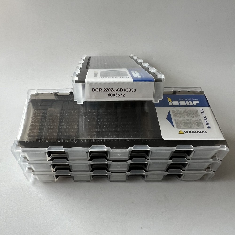 ISCAR / DGR2202J-6D IC830 / Industrial indexable carbide inserts 10 Pcs