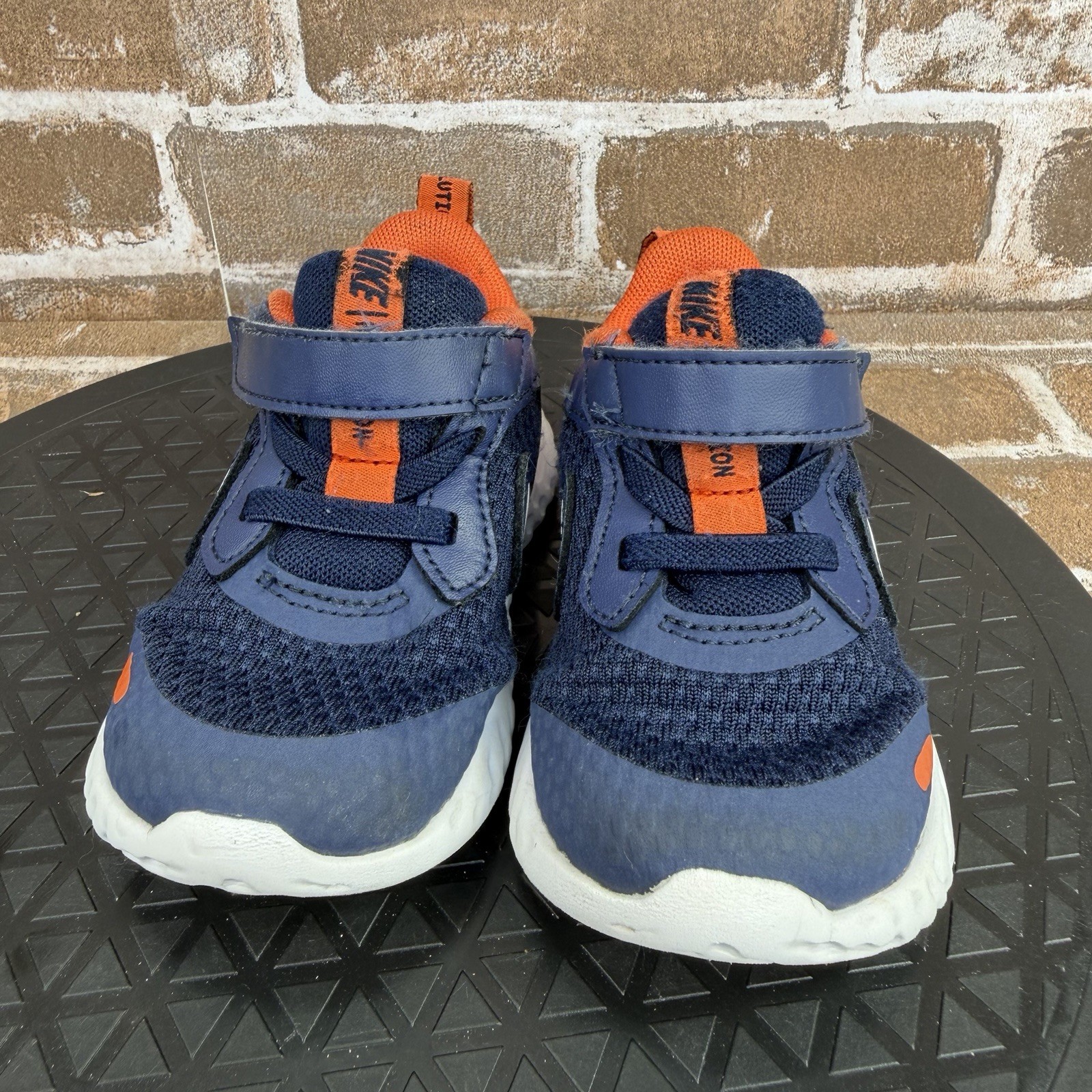Nike Revolution 5 Running Shoes Blue Orange BQ5673-410 Boys Toddler Size 6C