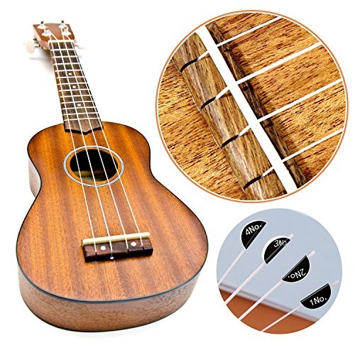 CHENGU 5 Sets Nylon Ukulele Strings with 10 Ukulele Felt Picks Strings