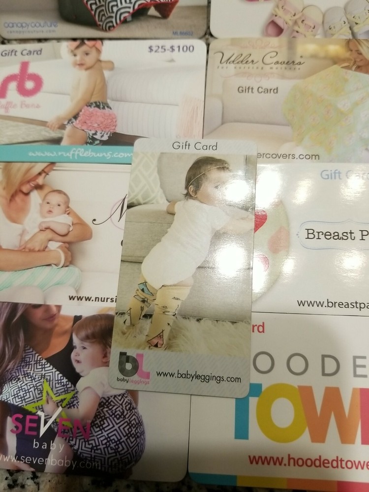 Baby Gift Cards $405 worth
