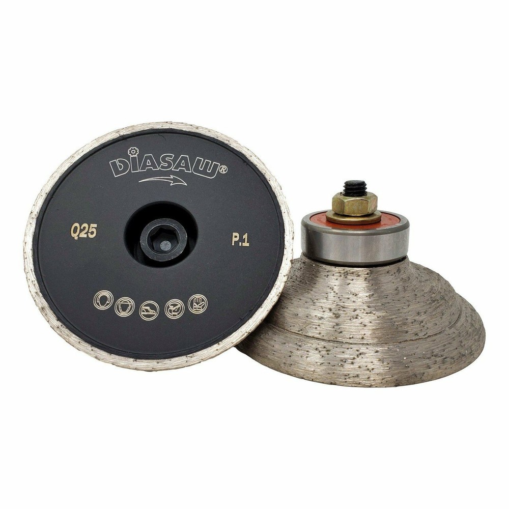 Cove+Ogee (Q) Profile Router Bit - Granite, Engineered Stone (Router Edge)
