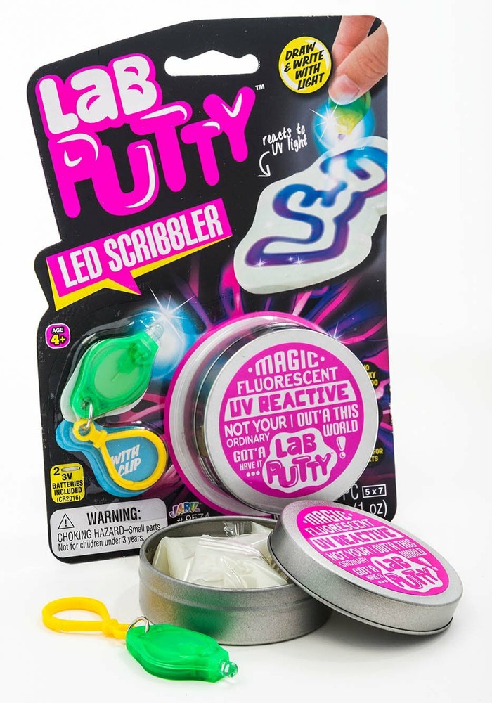 JA-RU Lab Putty Led Scribbler UV Color Changing with Flashlight (1 Pack) Best