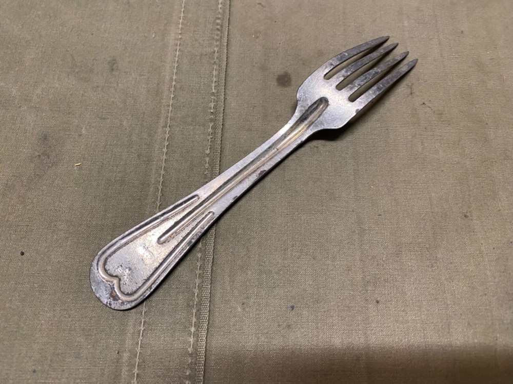 ORIGINAL WWI WWII US ARMY M1910 MESS KIT FORK UTENSIL-DATED 1918