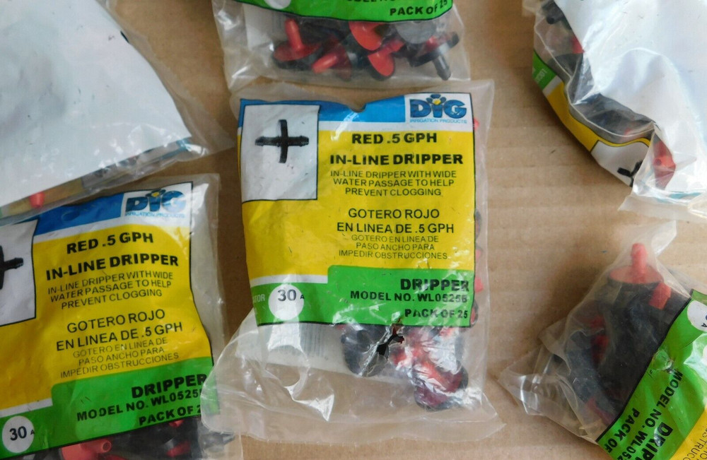 DIG WL0525B .5 GPH Inline Dripper 50PC.