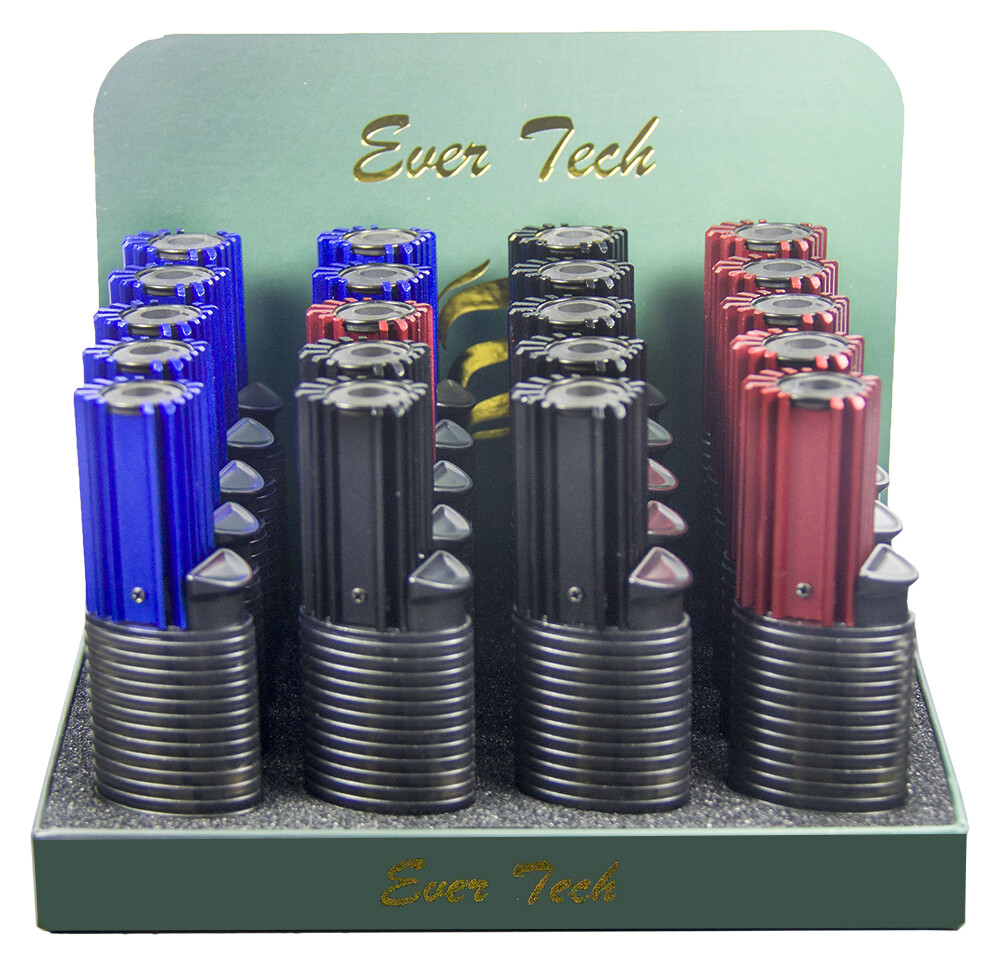 Ever Tech Single Jet Torch Lighter Aircraft Grade Aluminum Adjustable Refillable