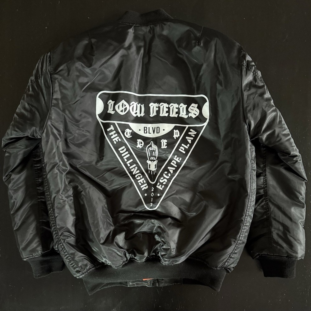 [RARE~2017] The Dillinger Escape Plan 'LOW FEELS BLVD' REVERSIBLE BOMBER JACKET