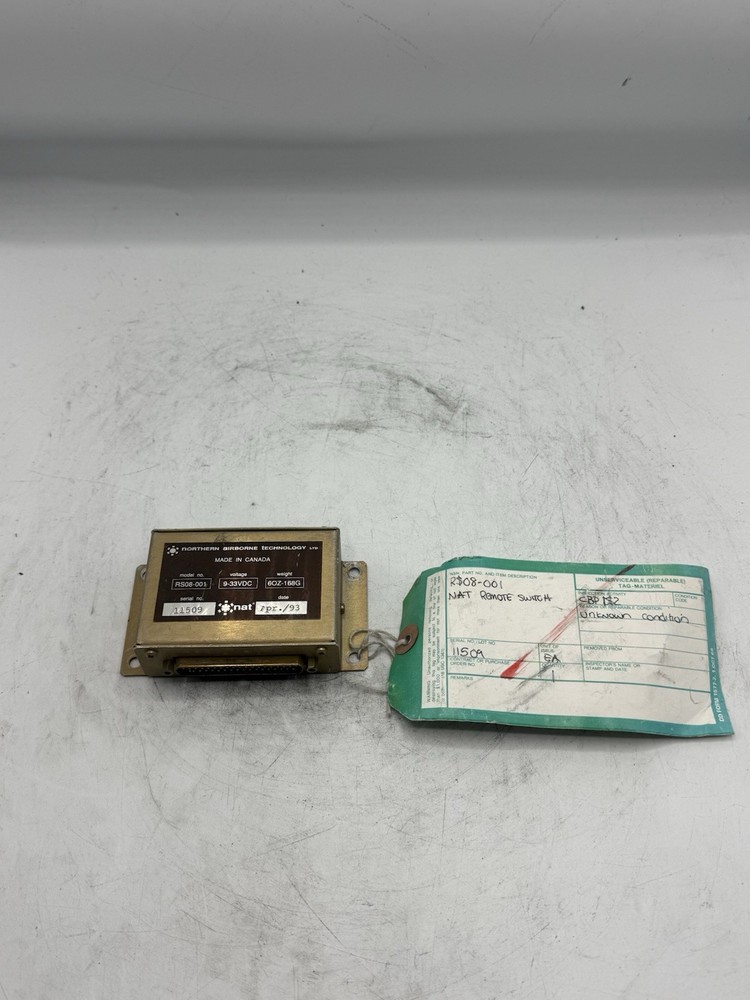 Northern Airborne Technology RS08-001 Remote Switch READ