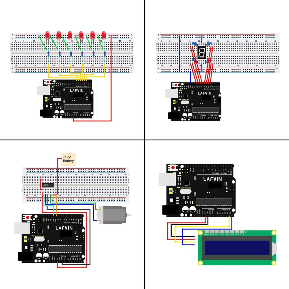 LAFVIN Project Super Starter Kit for R3 Mega2560 Mega328 Nano with Tutorial...