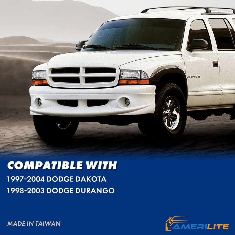 1997 - 2004 Dakota Durango 铬替换车头灯 4 件套