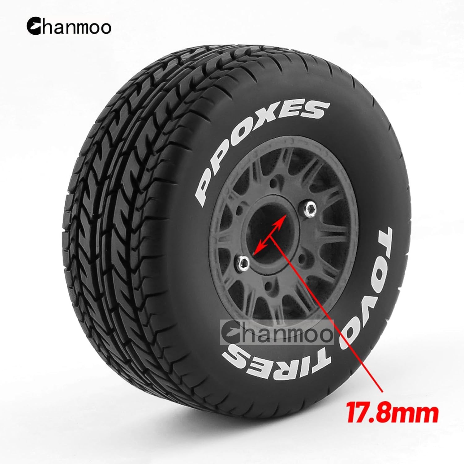 1/10 RC Short Course Truck Tires And Wheels With 12mm 14mm 17mm Hex 113mm 1/8...
