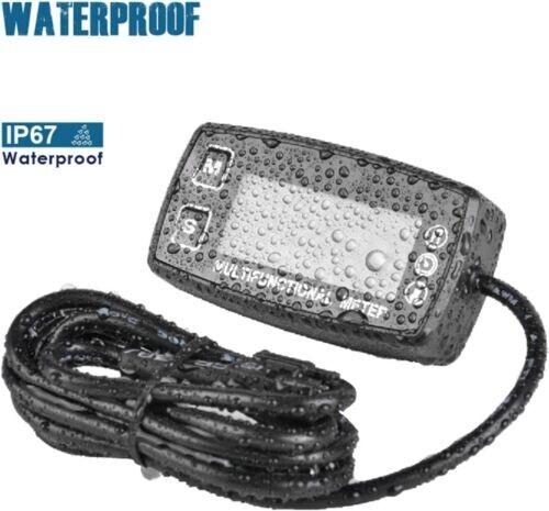 Multi-Function Meter with Temperature Hour Backlight Design Waterproof Meter