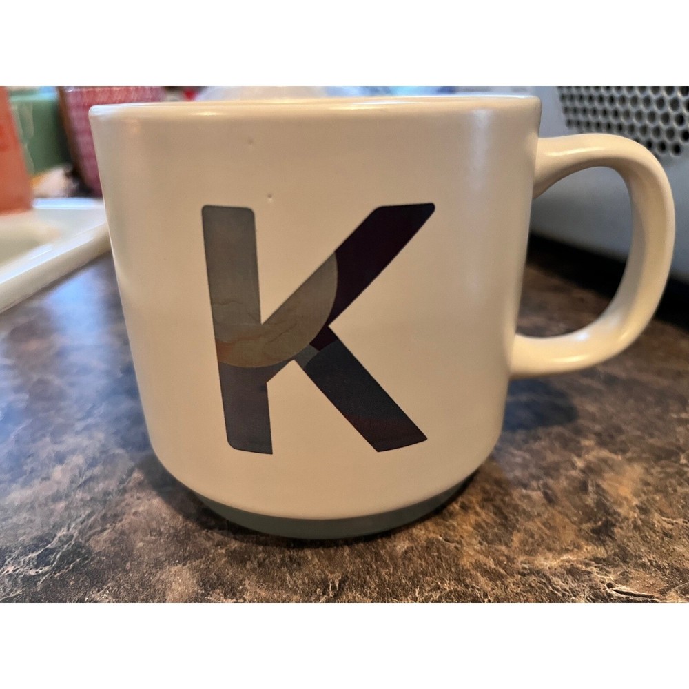 Monogram Initial K Mug Fringe Studio