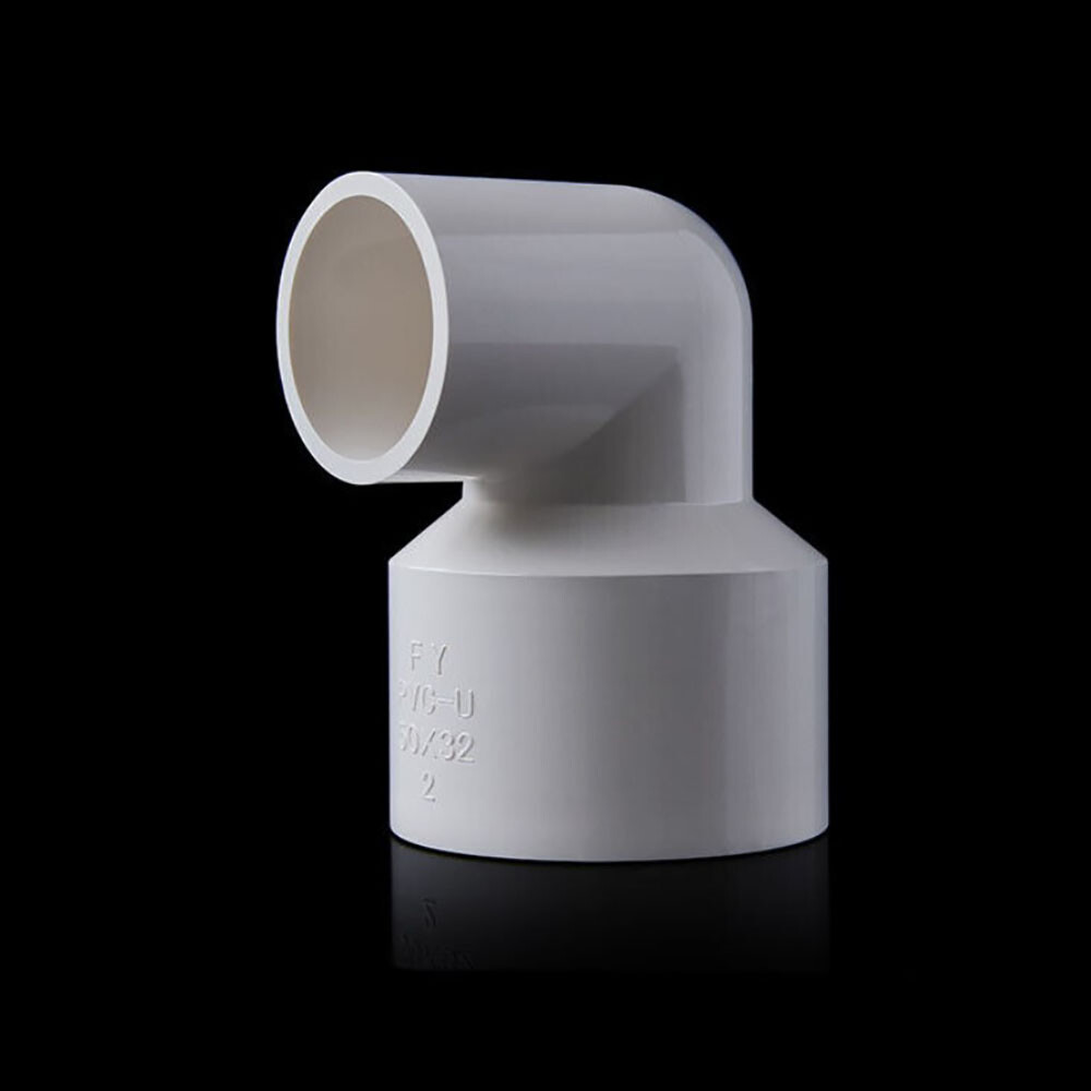 90 Degree Reducing PVC Water Elbow Connector Concentric Reduce Pipe 20mm-110mm