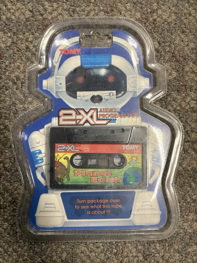 + TOMY 1992 2-XL Robot Planet Earth Audio Program Tape w/ Package