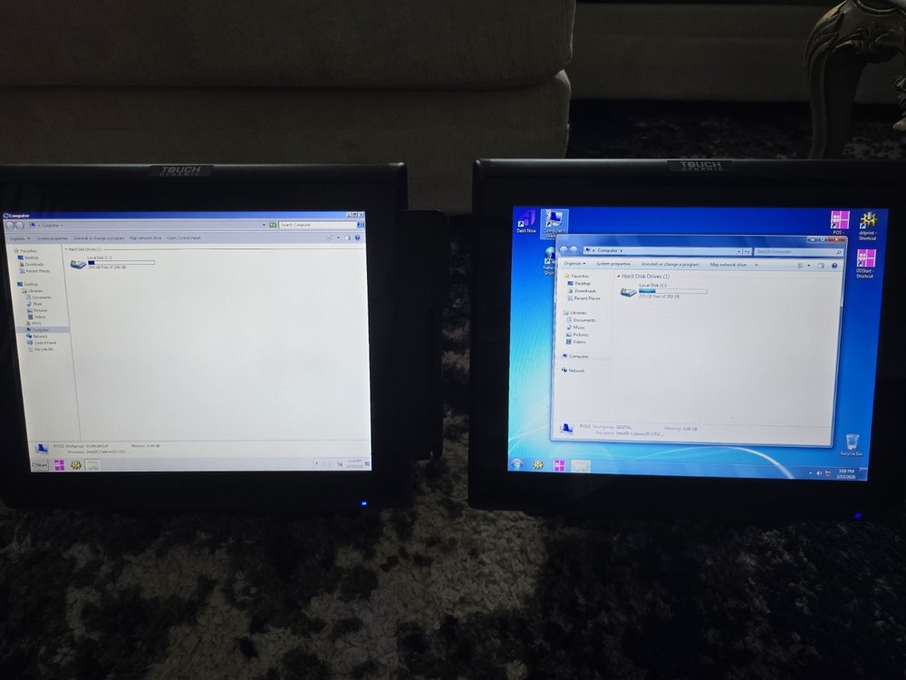 Touch Dynamic Pulse J1900 POS Windows 7 W/ Touchscreen And Card Reader